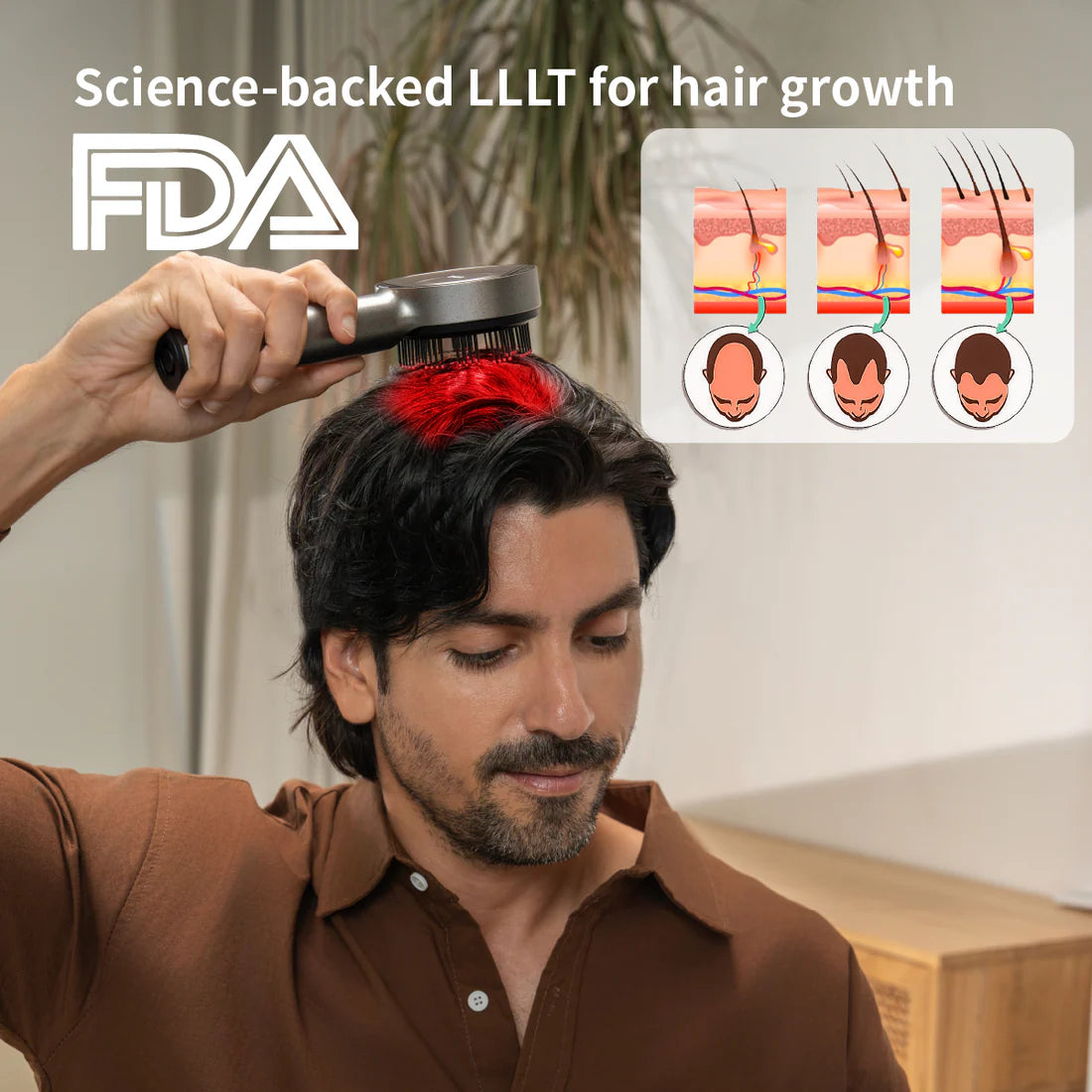 LumiHeal Pro Hair Growth Massager